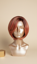 Front Lace Coral Flame Sculpted Bob Wig